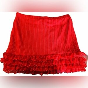 Sugar Thrillz Mistletoe Moves Mini Skirt Medium